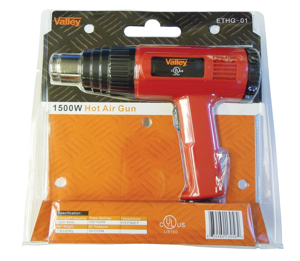 Heat Gun Corded 1,500 Watts UL Listed Over 900 Degree Output