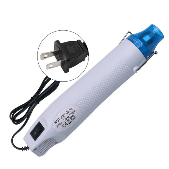 Heat Gun, Digital Display Temperature Controlled, 1 Pack White Compact Hot Air Gun, for Automotive Vinyl Wrapping Electronics Repair Shrink Wrapping Industrial Heating and Paint Removing Applications