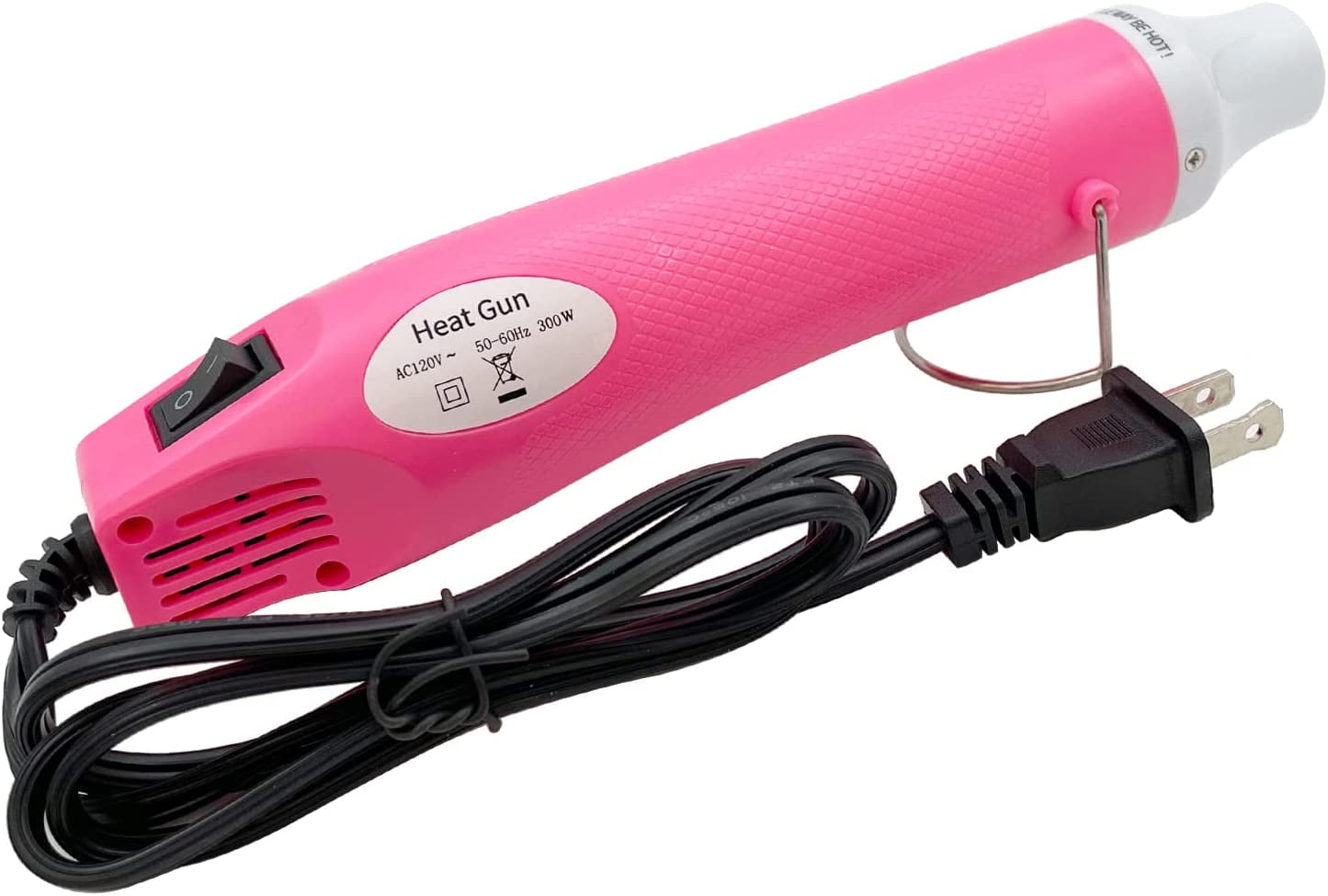 Heat Gun, Mini Hot Air Gun for DIY Crafts Portable Heat Air Gun Tool for  Embossing Shrink Wrapping Drying Paint (Pink) 