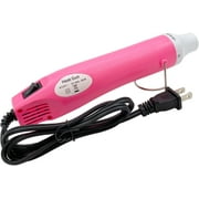 Bubble Buster Tool Paint Heat Gun for Craft Epoxy Glitter Tumbler, Blower Hot Air Heater for Embossing Stamps Resin Heatcraft Wax Art Projects (Pink)