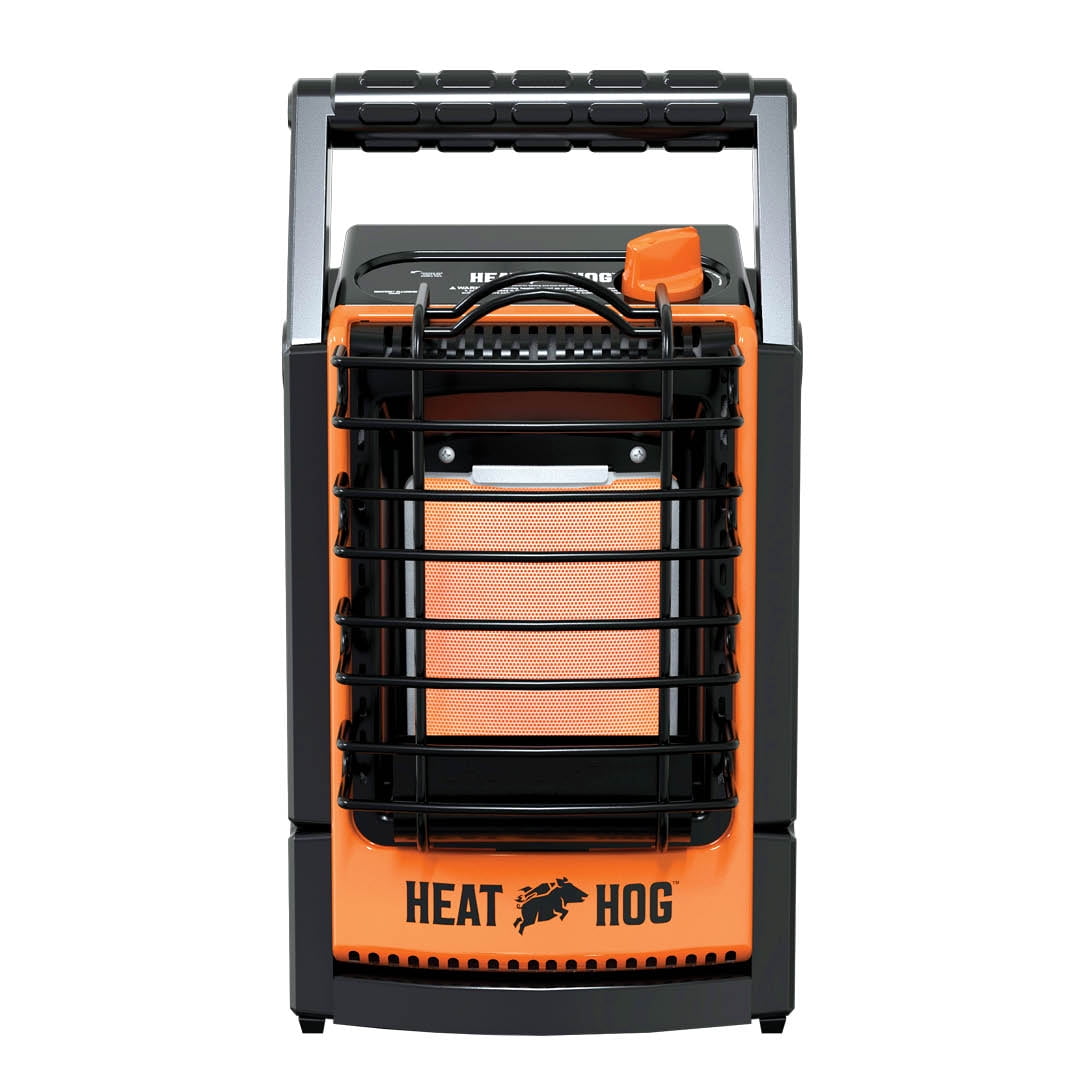 Compact Black and Orange Propane Radiant Space Heater