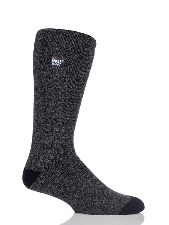 Heat Holder Men's Twist LITE Socks| Warm + Soft, Hiking, Cabin, Cozy at Home Socks | 5X Warmer Than Cotton Socks