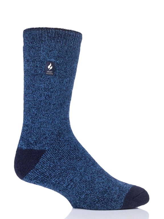 Heat Holder Men's Twist LITE Socks| Warm + Soft, Hiking, Cabin, Cozy at Home Socks | 5X Warmer Than Cotton Socks