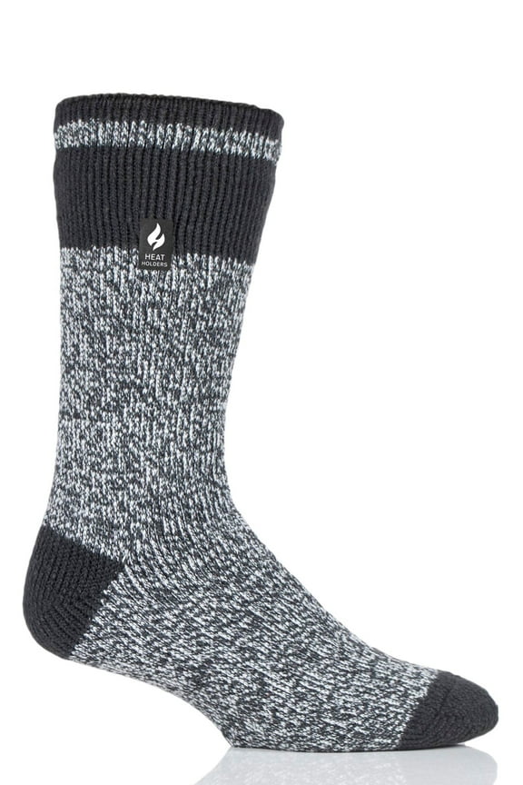 Rook Block Twist Crew Sock - Men's, Charcoal/Light Grey, US 7-12, H