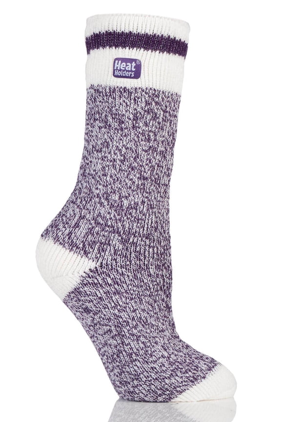 Snowdrop Women's 5 to 9 Purple Crew Sock LH1016PUR
