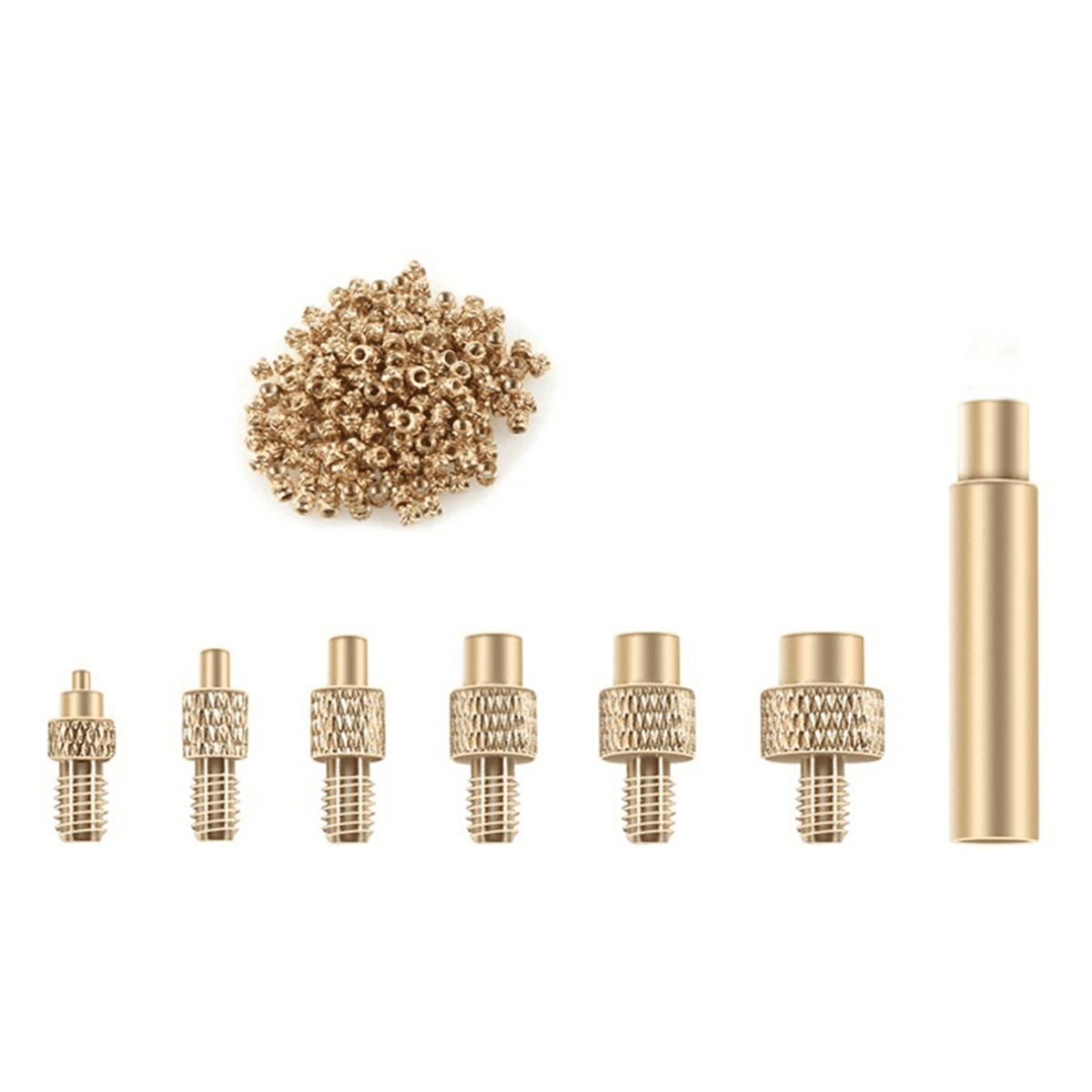 Heat Insert Nut Iron Tip M2M8 Brass Thread Embedded Kit Heat Insertion