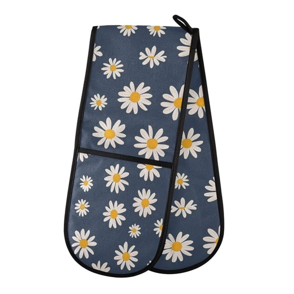 Heat-Insulating Gloves Two-Way Gloves Double Mitt Oven Mitts Suitable for Kitchen Ovens and Microwave Ovens Magritte