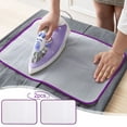 thumbnail image 1 of Heat Insulating Ironing Mat 2 Pack | 15.7x23.6 in Mesh Pad | High Temperature Resistant, Durable Heat Protection, Easy Ironing Cloth for Home Steam Iron, Protects Fabrics & Surfaces, Lightweight, 1 of 8