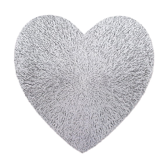 Heat Insulating Non-Slip Household PVC Hollow Dinner Mat, Water-Resistant Reversible Placemat, Foldable Stain-Resistant Table Protector, 38x38cm