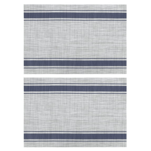 Heat Insulation Placemat, Table Pad, Set Of 6 Washable Home Kitchen Table For Kitchen Dining Blue