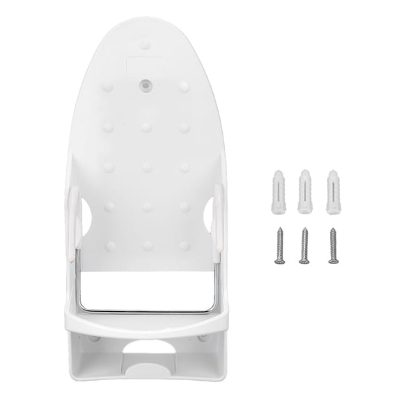 Heat  Iron Holder Wall Mount, 2,in,1 Design with Hook, Durable PBT Plastic, Holds Up To 48.5lbs