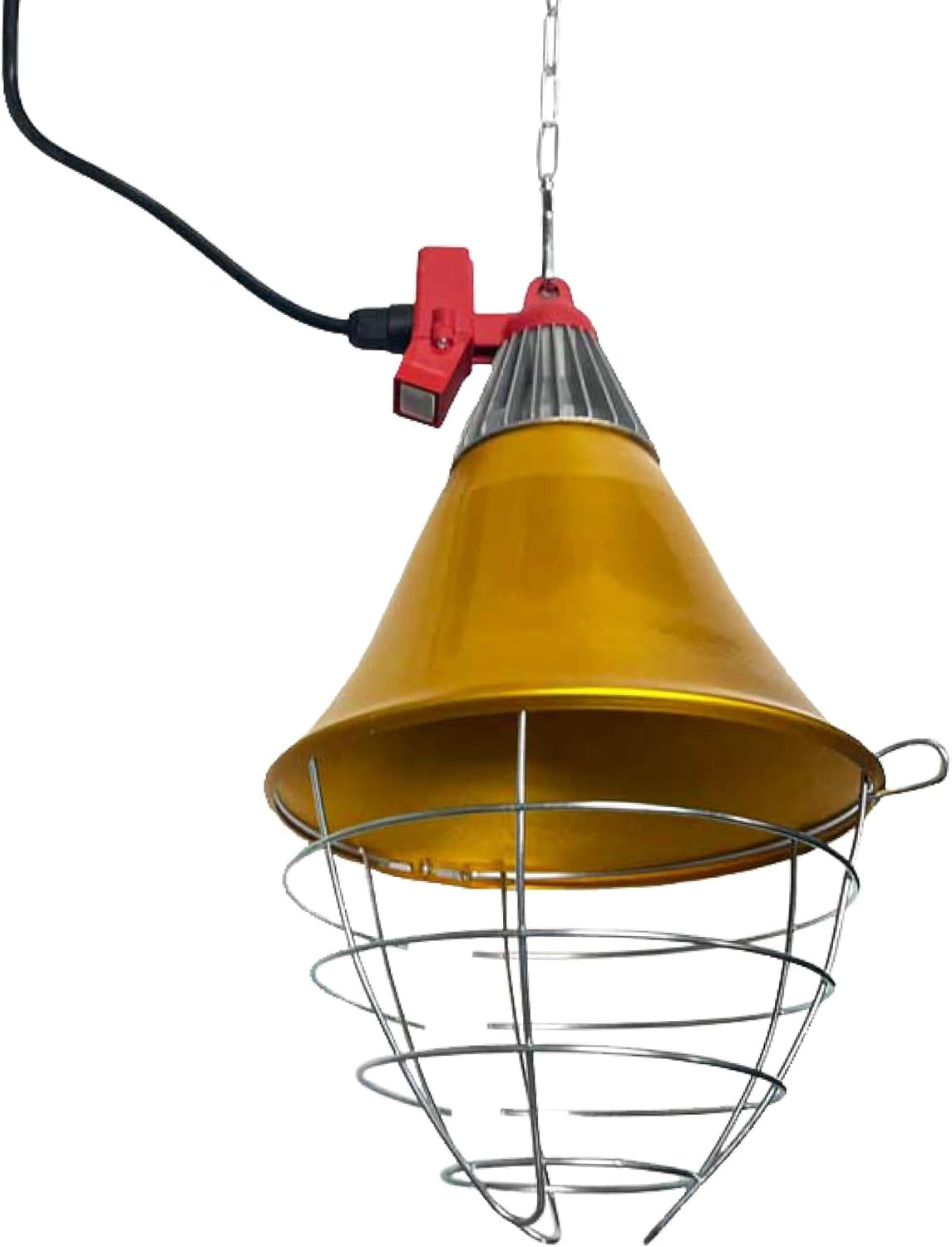 Heat Lamp with Safety Switch, Stainless Steel, Chicken Coop, Reptiles