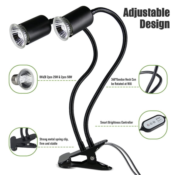 Heat Lamp,Turtle Snake Lamp Turtle Lamp 25w/50w/75w Heat Lamp Uva/uvb Lamp 25w/50w/75w Snake Heat Black 