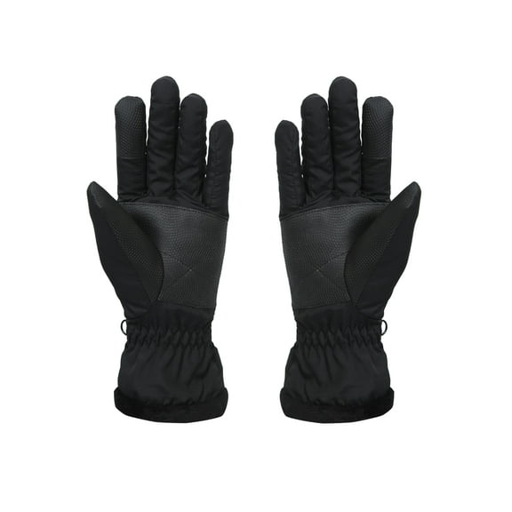 Heat Logic Soft Shell Glove - Windproof, Water-Resistant, Thermal Insulation, Touchscreen Compatible (Black) M/L