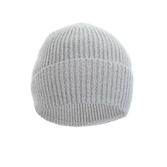 Heat Logic Unisex Single Fold Cuff Rib Beanie, Warm and Comfortable Winter Hat for Men and Women (Grey)