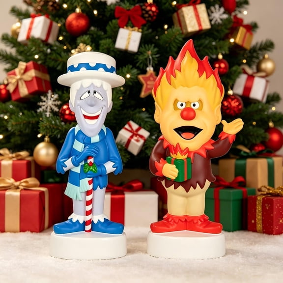 Heat Miser LED Light Up Figurine Collectible, Gentle LED Night Light, Unique Mantel & Fireplace Christmas Gift For Movie Fans (1pcs)