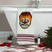 Heat Miser Snow Miser Christmas Towel Embroidered Decorative Large Cotton Hand Towels Bathroom Set Fancy Small Bath Microfiber Thick Soft Face Gym Hair Wrap Turban Hand Towels Washcloths (Heat Miser)