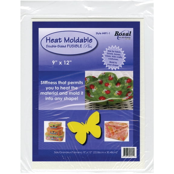 Heat Moldable Double Sided Fusible Plus Stabilizer 9in x 12in