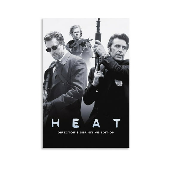 Heat Movie Poster (4) Canvas Art Poster and Wall Art Picture Print Modern Family bedroom Decor Posters 16x24inch(40x60cm)
