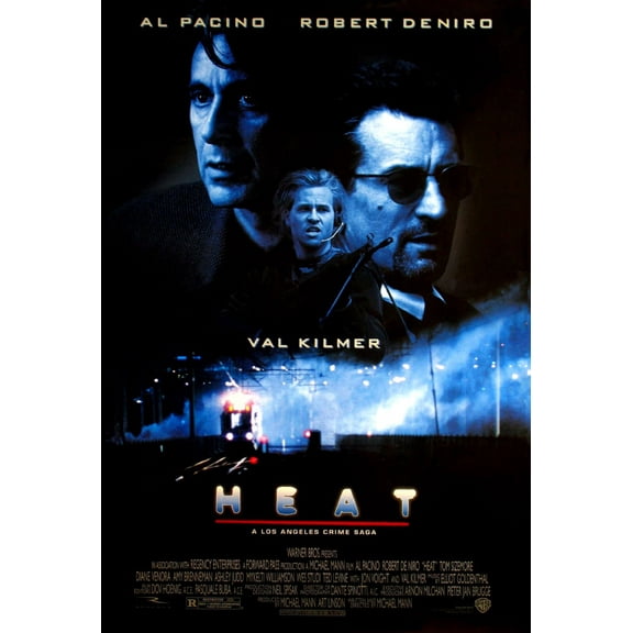 Heat Movie Poster Metal Print 12in x 16in Print on Metal 12x16 Square Adults Best Posters