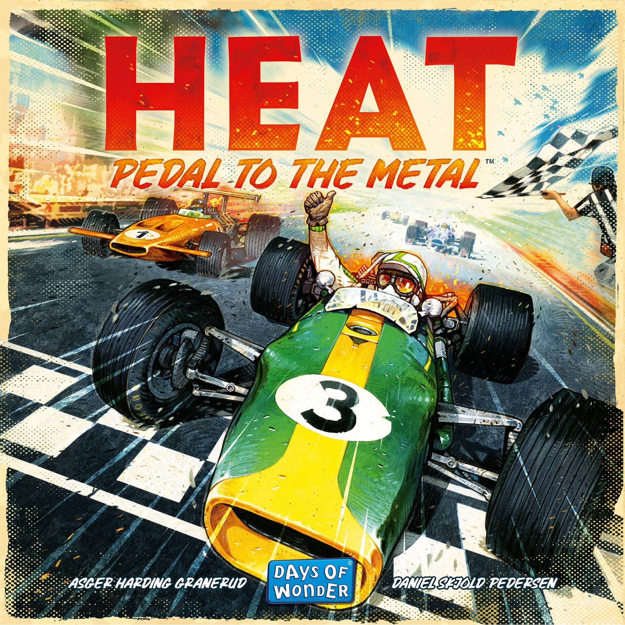 Heat: Pedal to The Metal Family Racing Board Game for Ages 10 and up, from Asmodee