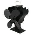Heat Powered Stove Fan Self Starting Heat Resistant Aluminum Alloy
