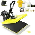 thumbnail image 1 of Heat Press 15x15, Slide Out Heat Transfer Sublimation Machine with 3 Preset Modes, Clamshell Heat Press Machine for T-Shirts, Bags, Pillows(Yellow), 1 of 6