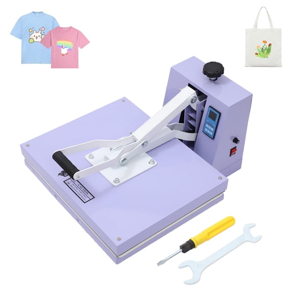 Heat Press, 16x20 Inch T-Shirts Heat Press Machine, Digital Sublimation Printer, High Pressure Heat Transfer Machine with 2-Layer Insulation Cotton for T-Shirts Pillows Bags, Black