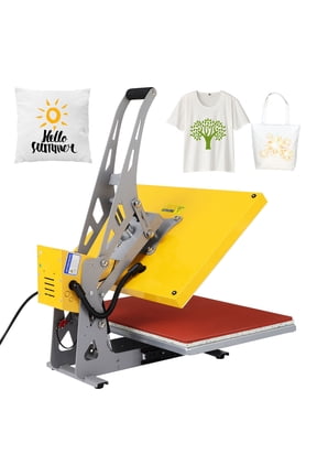 Semi Automatic Heat Press Machine for T Shirts Sturdy Frame Supports Multiple Materials