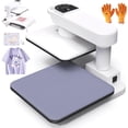 thumbnail image 1 of Adnoom Automatic Heat Press 15x15, 1250W Shirt Printer Machine with Swivel Design ,Heat Transfer Machine with Higher Heating Height, Evenly Heating, White, 1 of 9