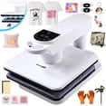 thumbnail image 1 of Adnoom Automatic Heat Press 15x15, 1250W Shirt Printer Machine with Swivel Design ,Heat Transfer Machine with Higher Heating Height, Evenly Heating, White, 1 of 9