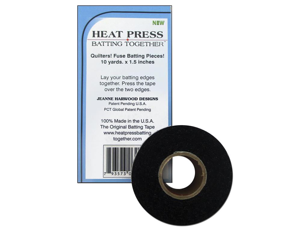Heat Press Batting Together Tape (Black)