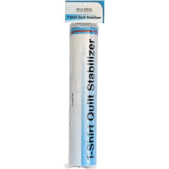 Heat Press Batting Together T-Shirt Quilt Stabilizer 15/Pkg-12"X11.75" Blocks, 5yds Total