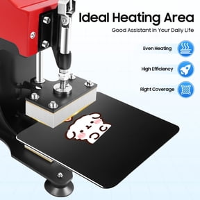 Heat Press Machine, 110V 900W High Pressure Hot Press Stamping Machine 2.36 x 4.72 Inch Manual Heat Press Machine for Printing Heat Transfer Equipment