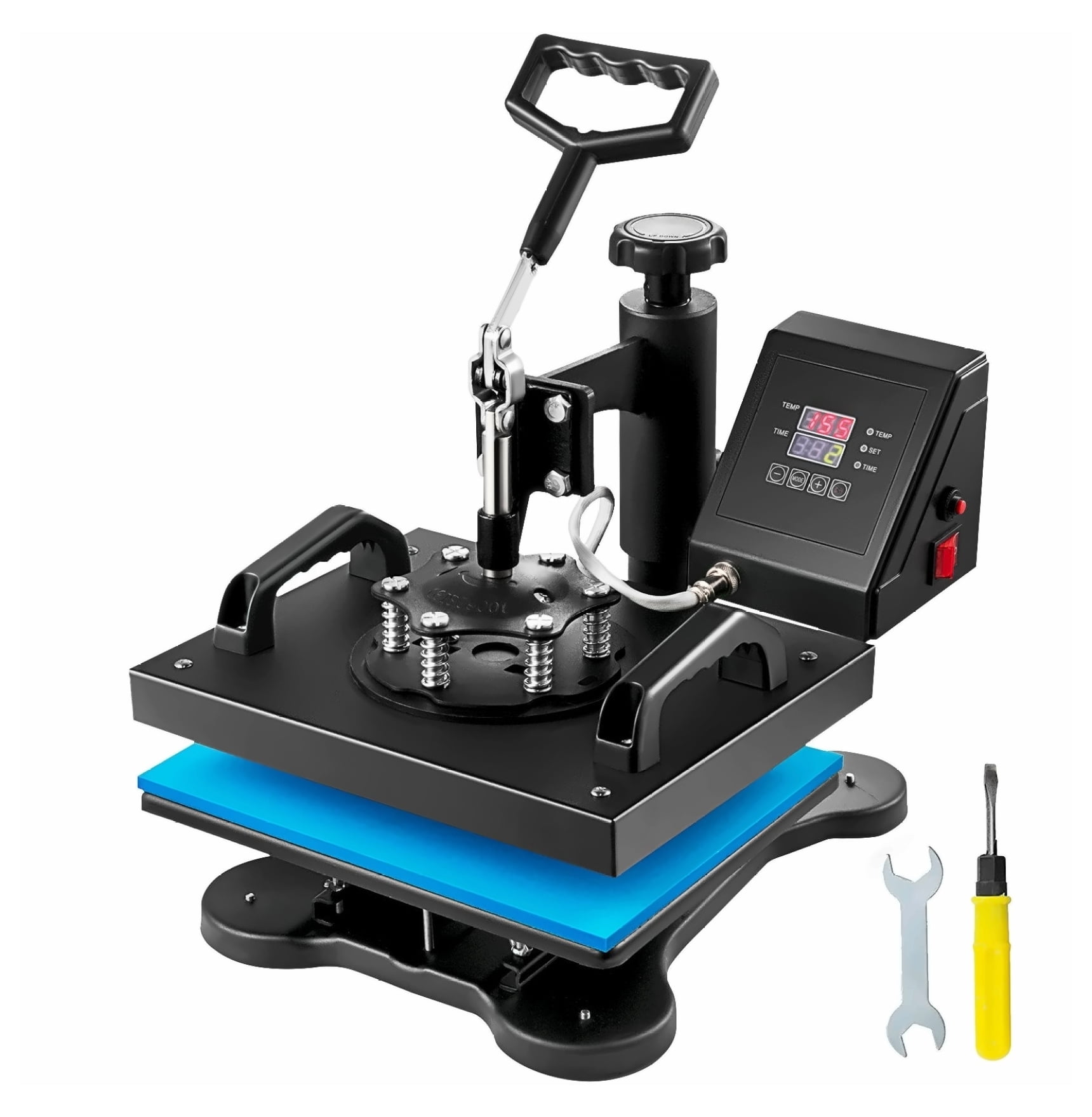 Heat Press Machine 12x10 Inch for T-Shirts, Sublimation Heat Transfer Pressing Machine 30x23cm for Fabric, Bags, Plates with Swing Away Design