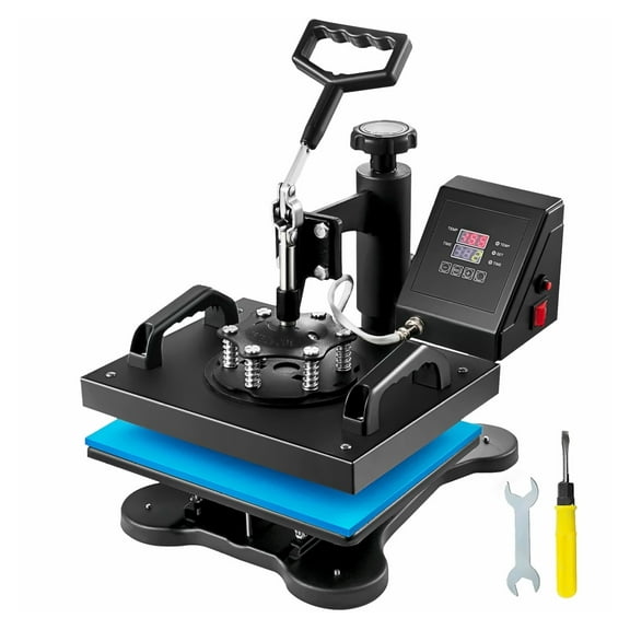 Heat Press Machine 12x10 Inch for T-Shirts, Sublimation Heat Transfer Pressing Machine 30x23cm for Fabric, Bags, Plates with Swing Away Design