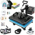 thumbnail image 1 of Heat Press Machine, 15"x12" Combo 5-in-1 Digital Multifunctional Heat Transfer Machine, 360°Swing Away, Dual-Tube Heating Sublimation Machine for T-Shirt,Hat,Cap,Plate, 1 of 8