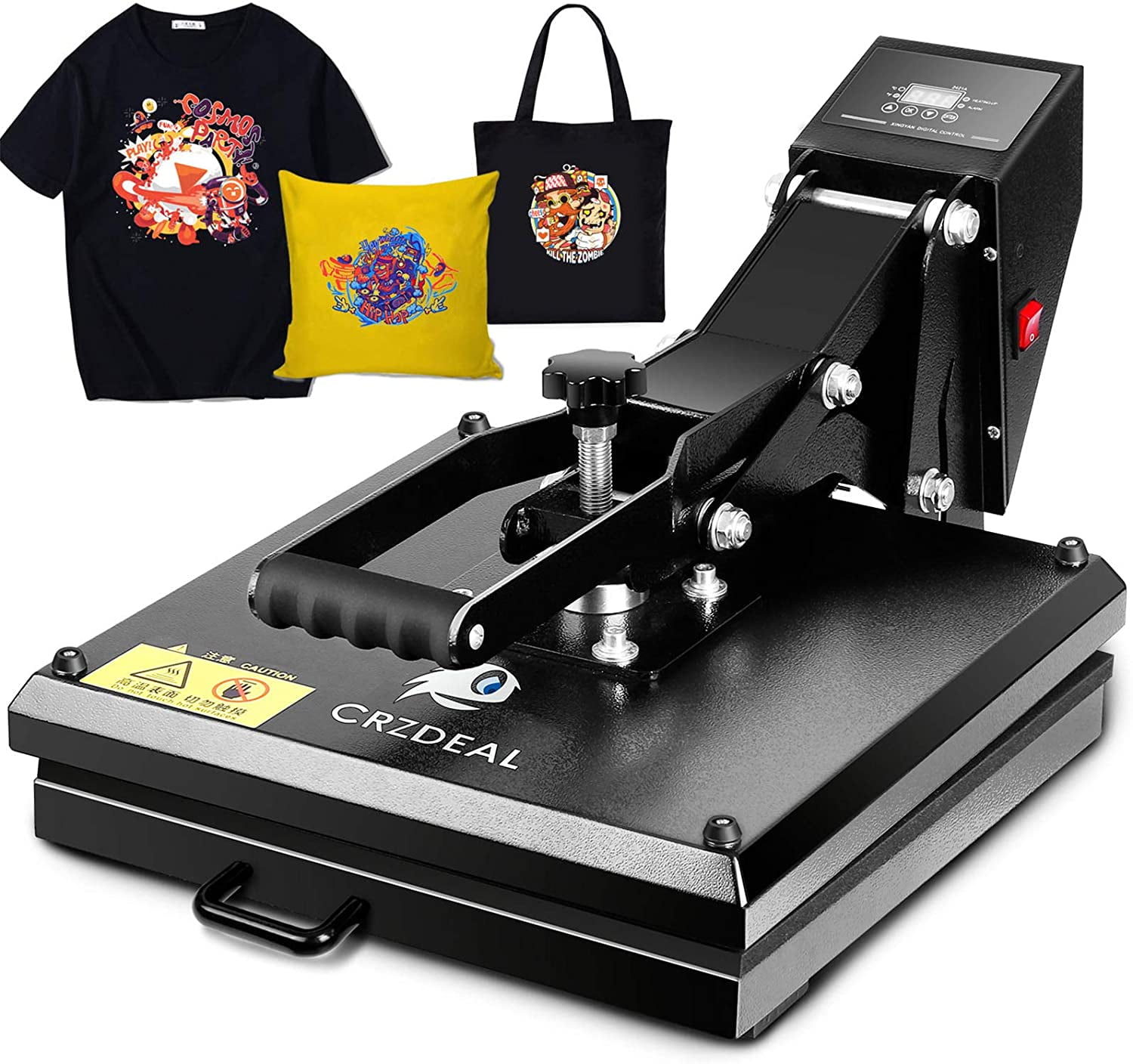Ticfox 12X10  Heat Press Dual Digital Heat Press Machine 800W