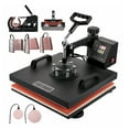thumbnail image 1 of Heat Press Machine 15x15 Inch 8-in-1 Multifunctional Sublimation Transfer Press for T-Shirts, Hats, Mugs, Plates - Digital Control, Swing Away, 1 of 5