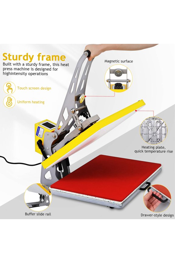 Multi Purpose Heat Press Machine for Textile Printing on T Shirts and Accessories
