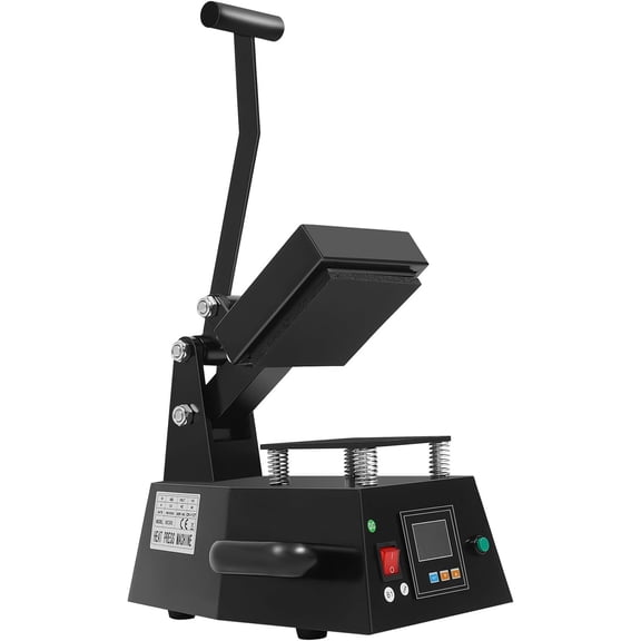 Heat Press Machine 4.7x4.7" Digital Heat Press Press Single Heater Heat Press Transfer Machine for Transfer Stickers Labels Other Small Size Materials