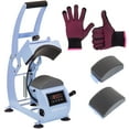 thumbnail image 1 of Hat Heat Press Machine,GOCHIFIX Manual Hat Heat Press with 2pcs Interchangeable Platens for Caps Hats T-Shirts and HTV Iron On and Sublimation Projects,Blue ﻿, 1 of 8