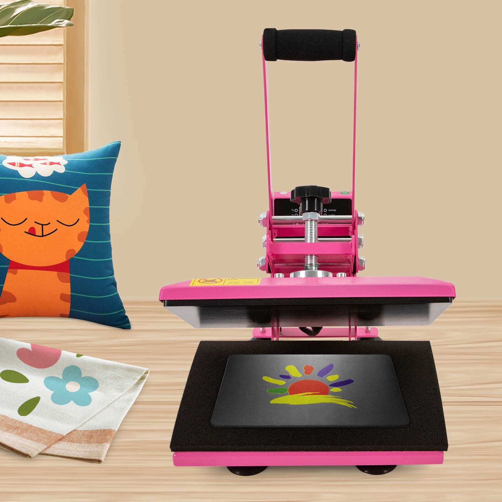 Heat Press Machine for T Shirts, Heat Press Machine 11.8*9inch, T Shirt Press Machine 700W Four-tube Heating Technology