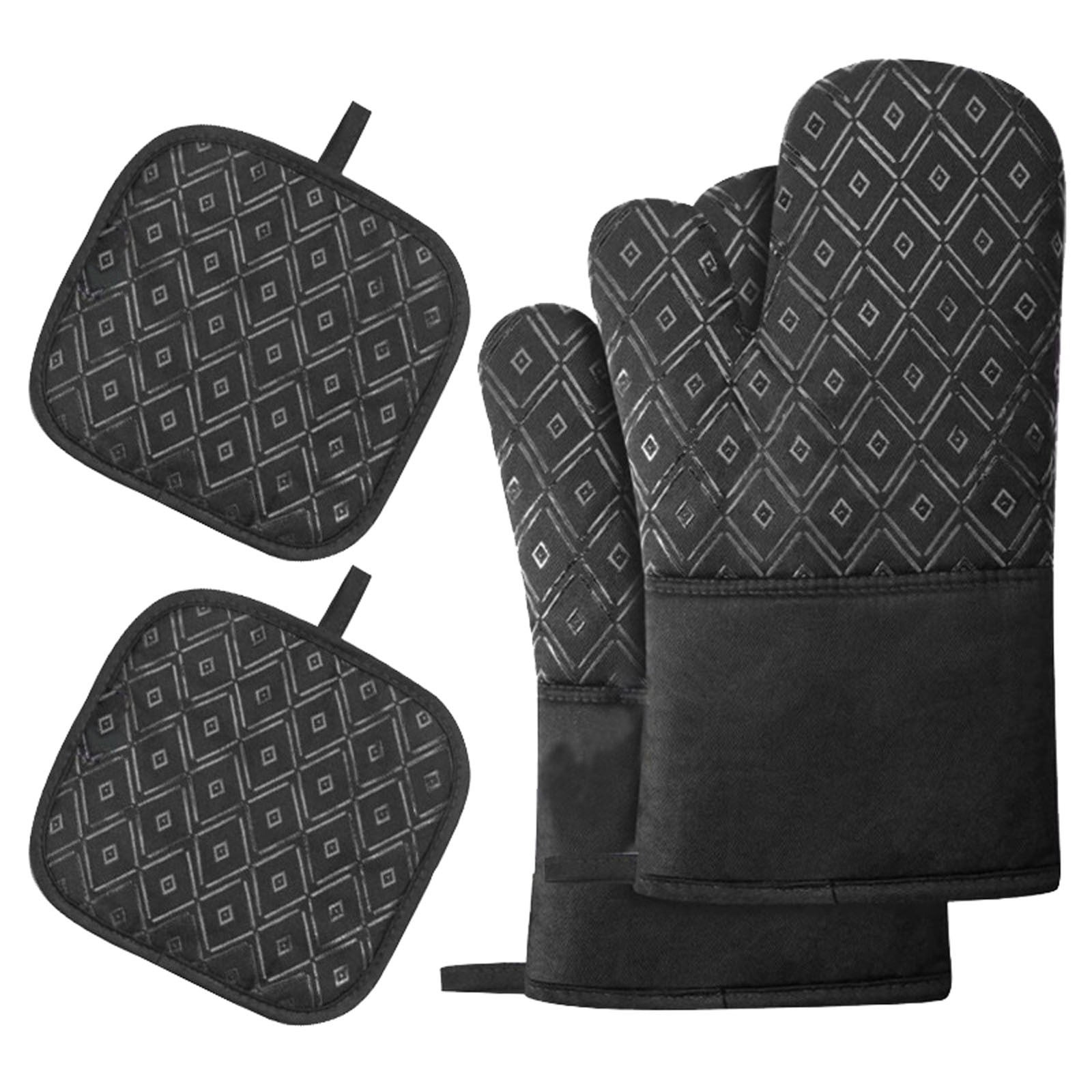 Heat Proof Gloves 4 Kitchen Microwave Gloves Oven Gloves Heat ...