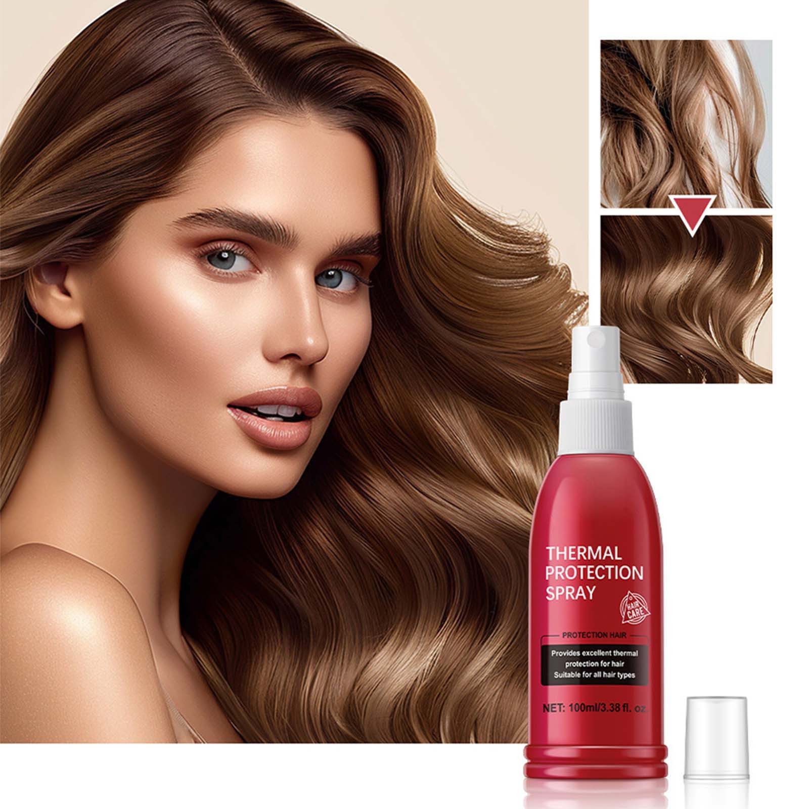 Heat Protection Spray For Hair 100ml Bottle Prevents Heat Damage And 