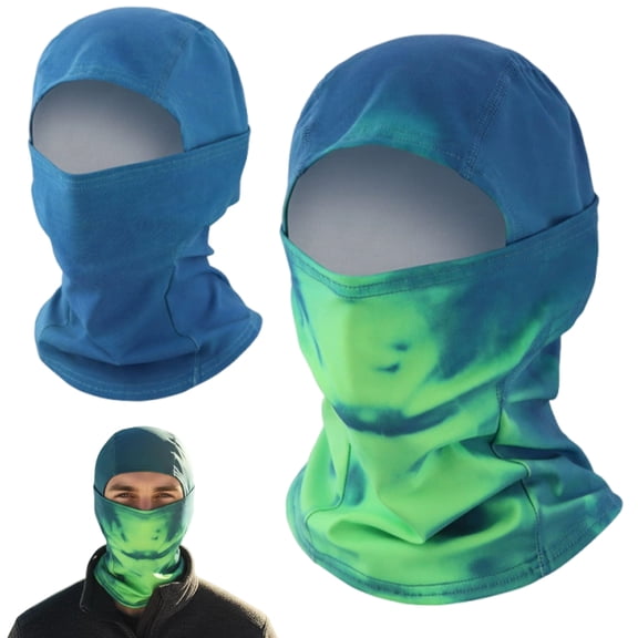 Heat Reactive Balaclava Unisex Under Helmet Heated Color-Changing Face Ski Mask Thin Thermal for Skiing Hiking Biking Full Head Wrap Warm Windproof Sport Temperature Sensitive
