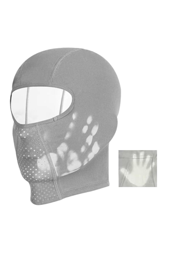 Heat Reactive Balaclava Unisex Temperature Sensitive Color Change Ski Mask Full Head Wrap Motorcycle for Hiking Cycling