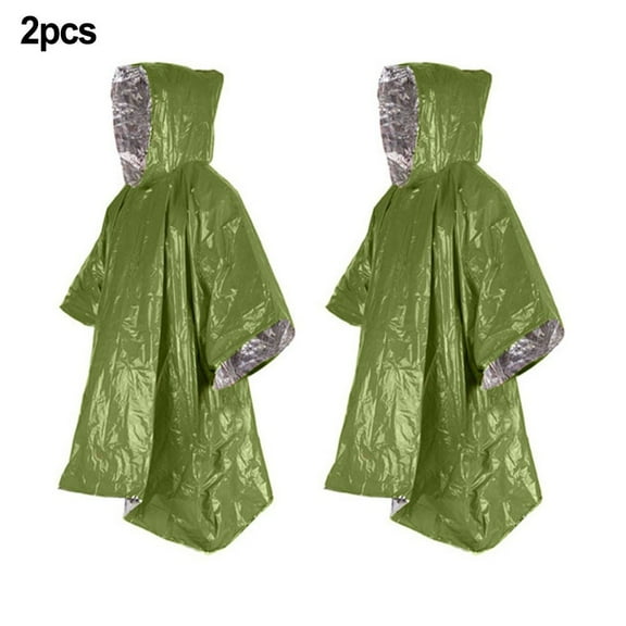 Heat Reflective Insulating Poncho Retains Body Heat Portable and Lightweight