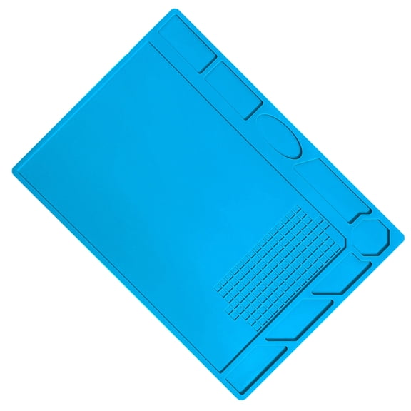 Heat Resistant 500℃ Silicone Soldering Mat, Large Antistatic Electronic Repair Work Mat Soldering Station