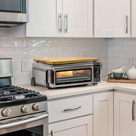 Heat Resistant Bamboo Cutting Board for SP101/201/301 Air Fryer Toaster Oven - Compatible, Space Saving Storage